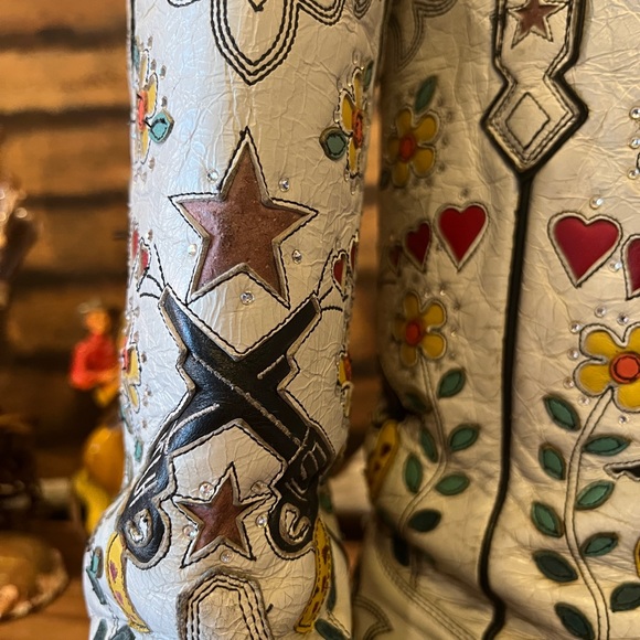 Old Gringo - White Cowgirl Bandit Boots - size 8.5 - Picture 11 of 11